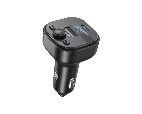 FM модулятор XO BCC18 USB-A OTG/USB-C Black (BCC18.black) 