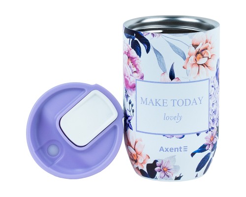 Термокружка Axent 350 мл Violet Whispers (8721-10-A)