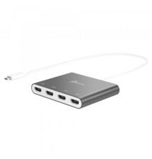 Адаптер USB-C to 4xHDMI F quad display J5create (JCA366-N)