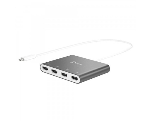 Адаптер USB-C to 4xHDMI F quad display J5create (JCA366-N)