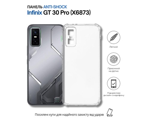 Чохол до мобільного телефона BeCover Anti-Shock Infinix GT 30 Pro (X6873) Clear (714697)