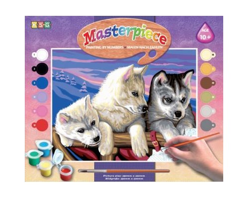 Набір для творчості Sequin Art PAINTING BY NUMBERS SENIOR Huskies (SA1036)