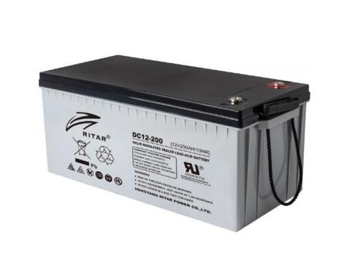Батарея до ДБЖ Ritar CARBON RITAR DC12-200C 12V-200.0Ah (DC12-200C) 
