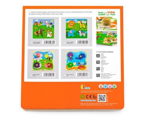 Розвиваюча іграшка Viga Toys Морські мешканці (50132)