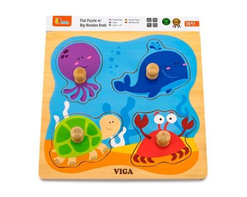 Розвиваюча іграшка Viga Toys Морські мешканці (50132)