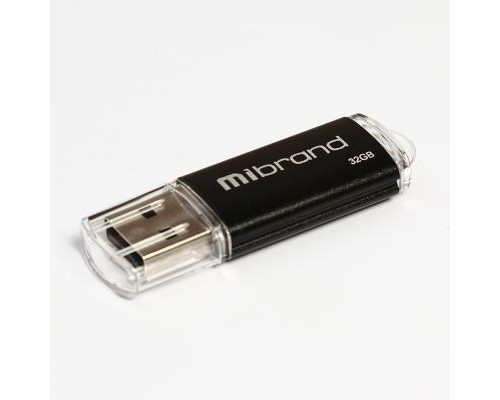 USB флеш накопичувач Mibrand 32GB Cougar Black USB 2.0 (MI2.0/CU32P1B) 