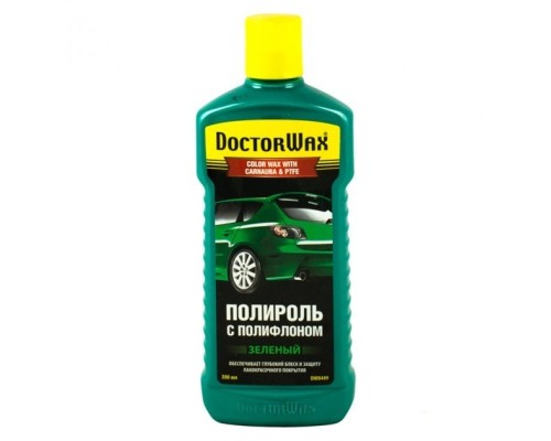 Автополіроль DoctorWax кольорова с тефлоном зелен. 300мл (DW8449)