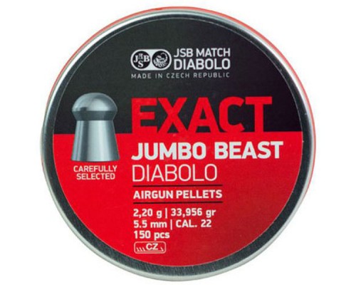 Пульки JSB Exact Jumbo Beast 5,52 мм 150 шт/уп (546387-150)