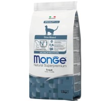 Сухий корм для кішок Monge Cat Monoprotein Sterilised з фореллю 1.5 кг (8009470005494)
