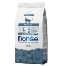 Сухий корм для кішок Monge Cat Monoprotein Sterilised з фореллю 1.5 кг (8009470005494)