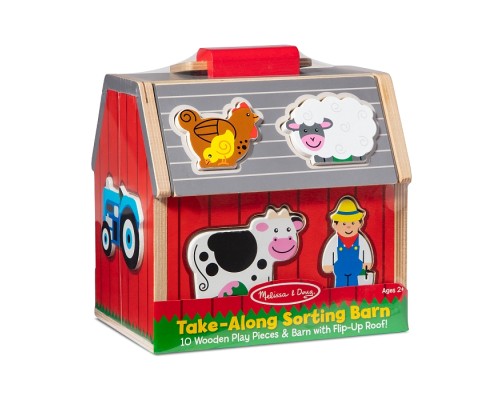 Розвиваюча іграшка Melissa&Doug дерев'яний сортувальний сарай (MD30149)