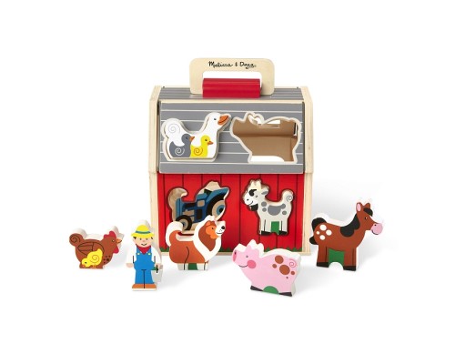 Розвиваюча іграшка Melissa&Doug дерев'яний сортувальний сарай (MD30149)