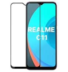 Скло захисне PowerPlant Full screen Realme C11, Black (GL609260)