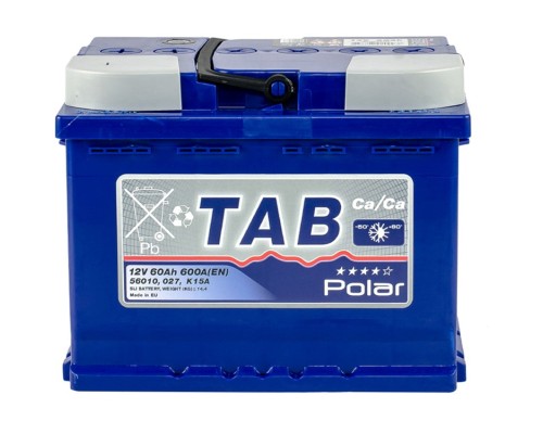 Акумулятор автомобільний TAB 60 Ah/12V Polar Blue (121 160)
