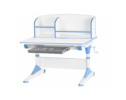 Парта Evo-kids трансформер Alberto Blue з полицею (EVO-500 WB с полкой)