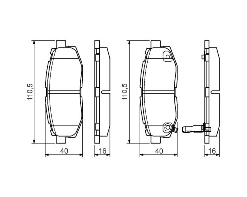 Гальмівні колодки Bosch 0 986 495 135