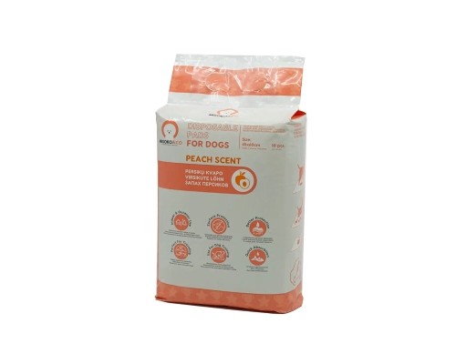 Пелюшки для собак MISOKO&CO з ароматом персика 45х60 см 10 шт (SHAMSK63059)