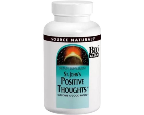 Вітамінно-мінеральний комплекс Source Naturals Комплекс для підтримки Гарного настрою, St. John's Positiv (SN0348)