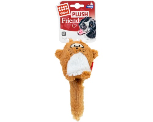 Іграшка для собак GiGwi Plush Лисиця з великою пищалкою 18 см (75220)