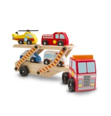 Ігровий набір Melissa&Doug Дерев'яний аварійний перевізник-трейлер (MD14610)