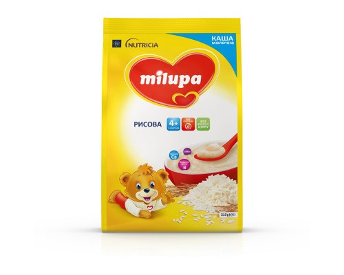 Дитяча каша Milupa Рисова молочна 210г (5900852931178)