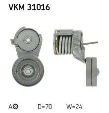 Натягувач ременя з роликом SKF VKM 31016