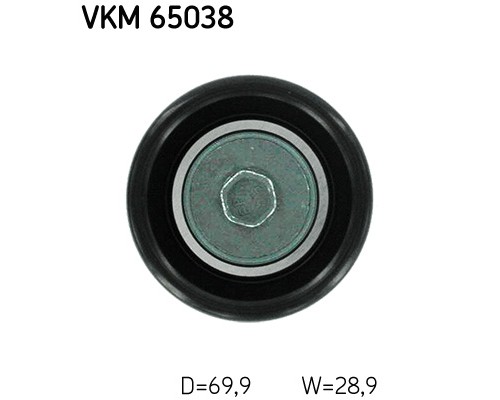 Ролик натягувача ременя SKF VKM 65038