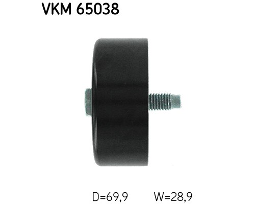 Ролик натягувача ременя SKF VKM 65038