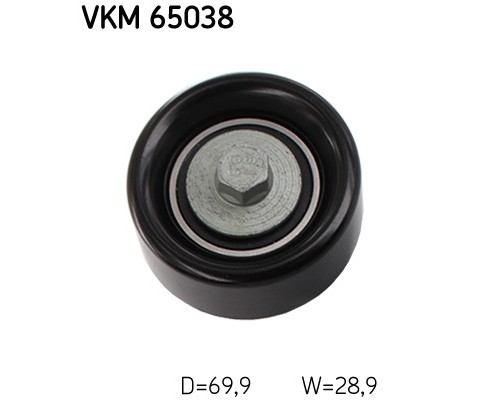 Ролик натягувача ременя SKF VKM 65038