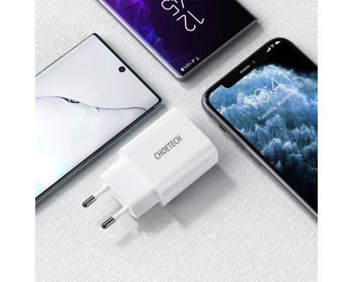 Зарядний пристрій Choetech USB-С 20W PD/QC (Q5004-EU-WH)