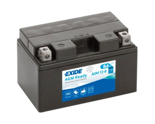Акумулятор автомобільний EXIDE Ready AGM 8,6Ah (+/-) (145EN) (AGM12-8)