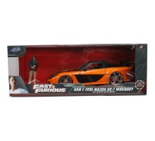 Машина Jada металева Форсаж 9 Mazda RX-7 із фігуркою Хана 1:24 (253205002)