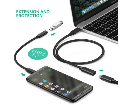 Дата кабель USB-C to USB-C 1.0m USB 3.1Gen2 100W US353 Black Ugreen (10387)