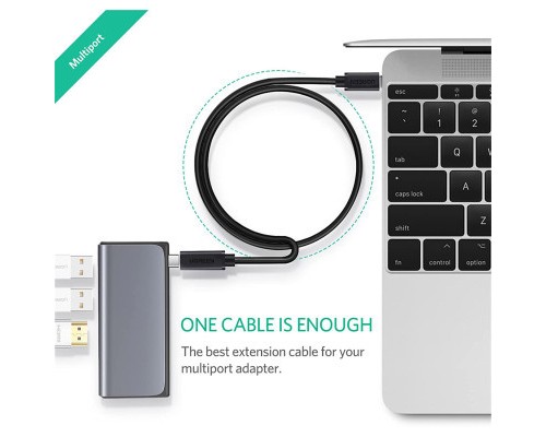 Дата кабель USB-C to USB-C 1.0m USB 3.1Gen2 100W US353 Black Ugreen (10387)