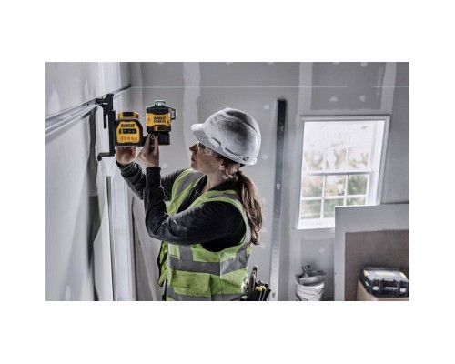 Лазерний нівелір DeWALT лінійний 10.8/12/18В XR Li-Ion, зелений промінь, 1x2Ah 18V, TSTAK (DCE089D1G18)