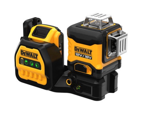 Лазерний нівелір DeWALT лінійний 10.8/12/18В XR Li-Ion, зелений промінь, 1x2Ah 18V, TSTAK (DCE089D1G18)