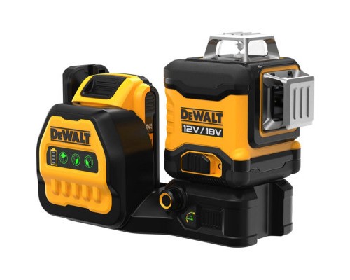 Лазерний нівелір DeWALT лінійний 10.8/12/18В XR Li-Ion, зелений промінь, 1x2Ah 18V, TSTAK (DCE089D1G18)