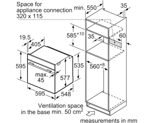 Духова шафа Bosch HBG7741W1