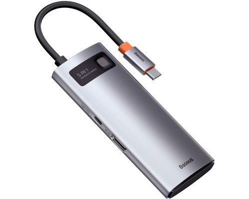 Концентратор Baseus USB3.1 Type-C to USB Type C PD 100W/HDMI 4K 60 Hz/3*USB 3.2 Gen1/ 5in1 (CAHUB-CX0G)