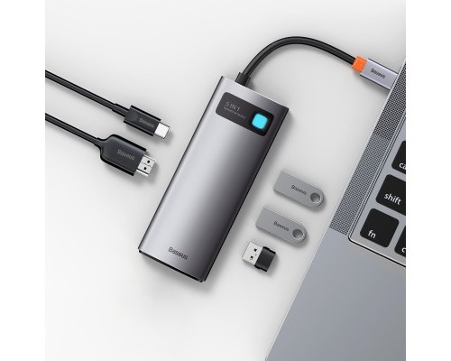 Концентратор Baseus USB3.1 Type-C to USB Type C PD 100W/HDMI 4K 60 Hz/3*USB 3.2 Gen1/ 5in1 (CAHUB-CX0G)