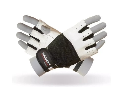 Рукавички для фітнесу MadMax MFG-248 Clasic White S (MFG-248-White_S)