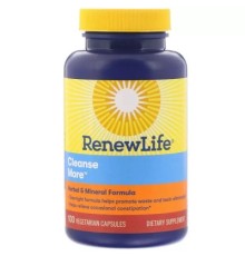 Трави Renew Life Комплекс Детоксикація (Засіб від Запору), Cleanse More, 100 (REN-53469)