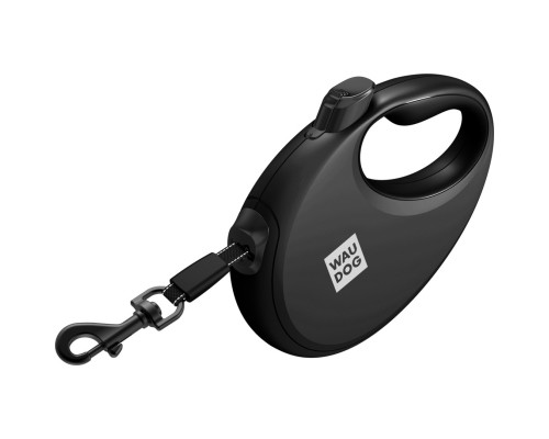 Повідок для собак WAUDOG R-leash з контейнером для пакетів S до 12 кг 3 м чорний (26281)