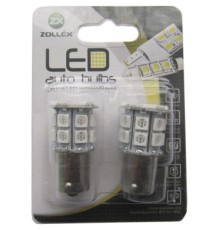 Автолампа Zollex LED S25/BAU15S SMD5050x20 12V Amber (S090125)