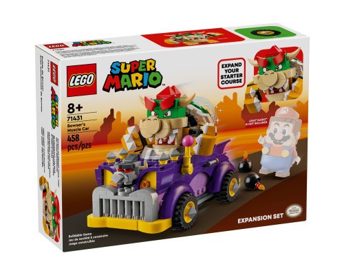 Конструктор LEGO Маслкар Bowser. Додатковий набір 458 деталей (71431)