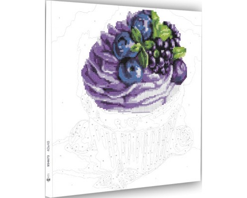 Картина по номерам Santi Тістечко 40*40 см алмазна мозаїка (954673)