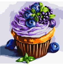 Картина по номерам Santi Тістечко 40*40 см алмазна мозаїка (954673)