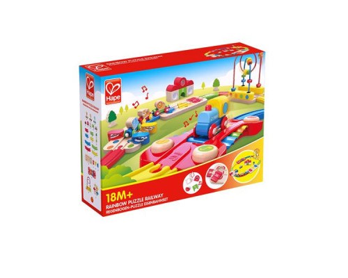 Залізниця Hape музична Веселкова головоломка 30 елементів (E3826)