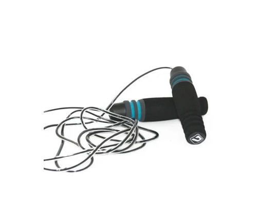 Скакалка LiveUp Jump Rope LS3137 швидкісна чорна 280см (6951376109580)