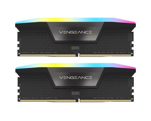 Модуль пам'яті для комп'ютера DDR5 32GB (2x16GB) 6000 MHz Vengeance RGB Black Corsair (CMH32GX5M2E6000Z36)